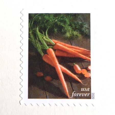 100 Carrots Forever Stamps Rabbit Food Easter Bunny Carrot Postage Unused Stamps For Mailing